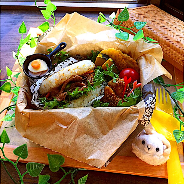 ライスバーガー！空っぽにな〜れ♡
