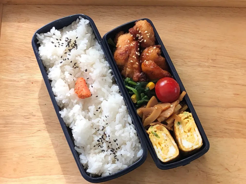 鶏天の甘酢漬け 弁当|弁当 備忘録さん