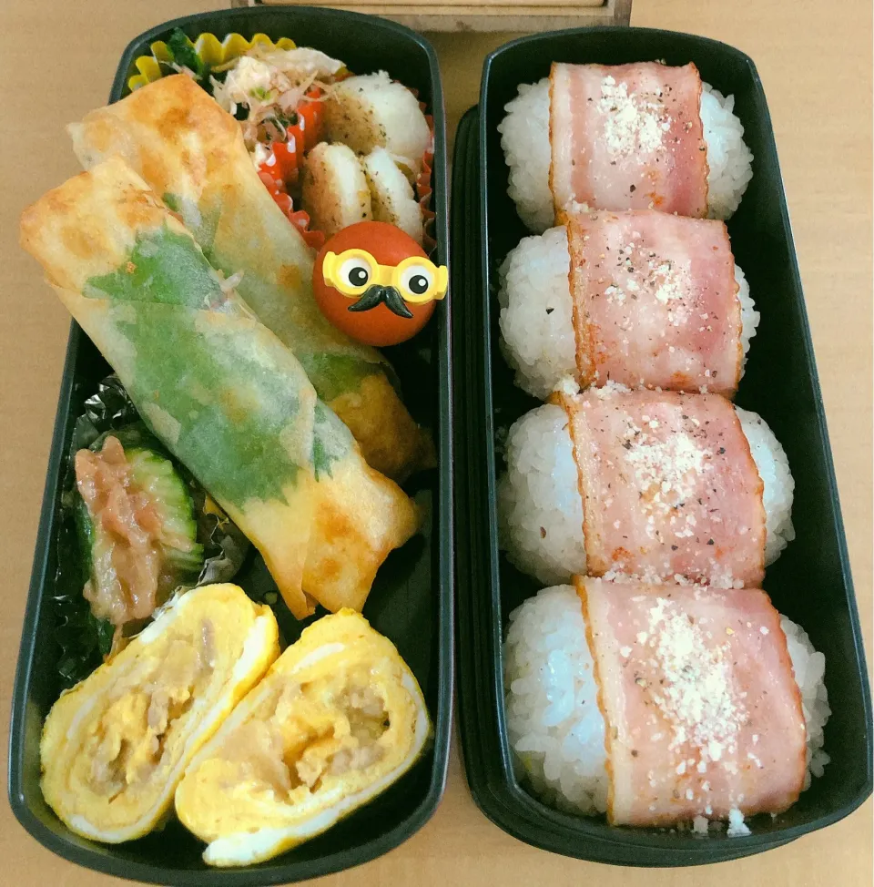 ベーコンおにぎり弁当🍱|sana.ayaさん