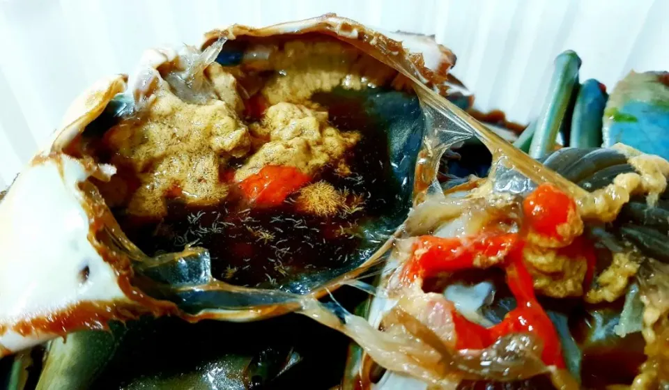 raw crab marinated in soy sauce|steven z.y.さん