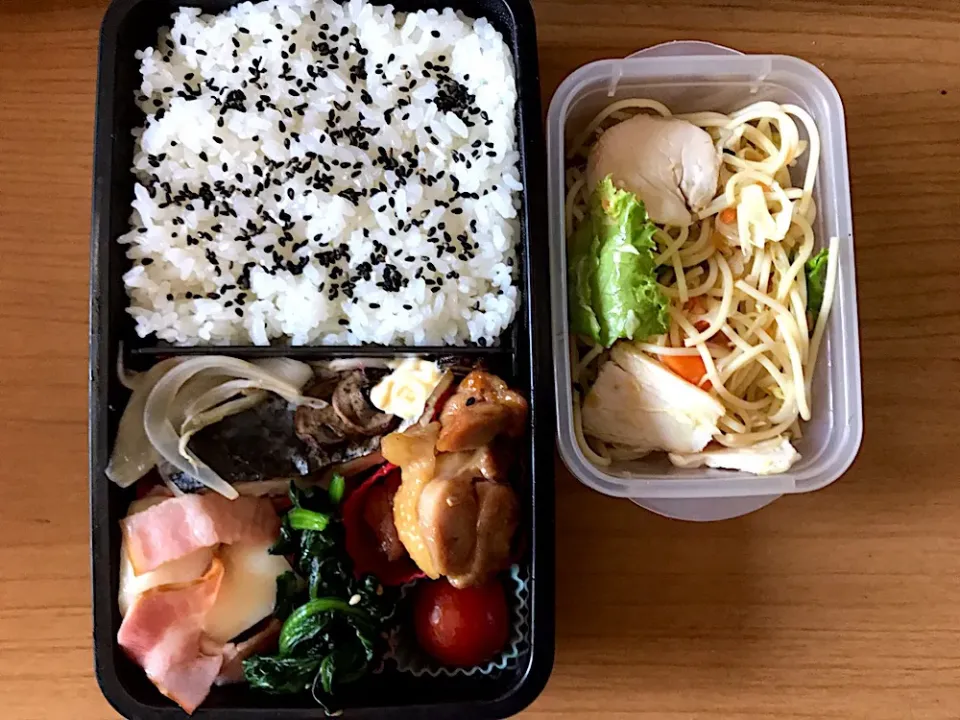 Snapdishの料理写真:5/24 お弁当
#さわらの酒蒸し|侑子さん