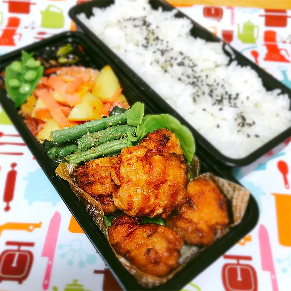 男子お弁当❁¨̮
 #お弁当記録 
 #手作り弁当 
 #男子高校生弁当|ゆめぴりかさん