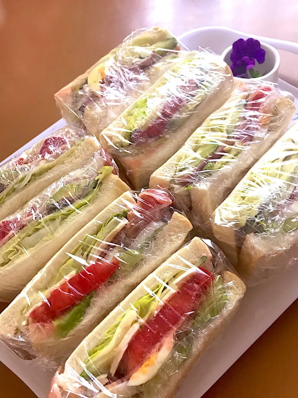 Snapdishの料理写真:入れ過ぎちゃったサンドイッチ🥪|sacchan( ﾐΦﻌΦ)ฅさん