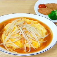 天津飯はMYレシピで&白身魚のフライはヨシケイのラヴユーメニューのお惣菜
ヨシケイはバリエーションいっぱい有るけどラヴユーはよく利用してます。|nene_rozieさん