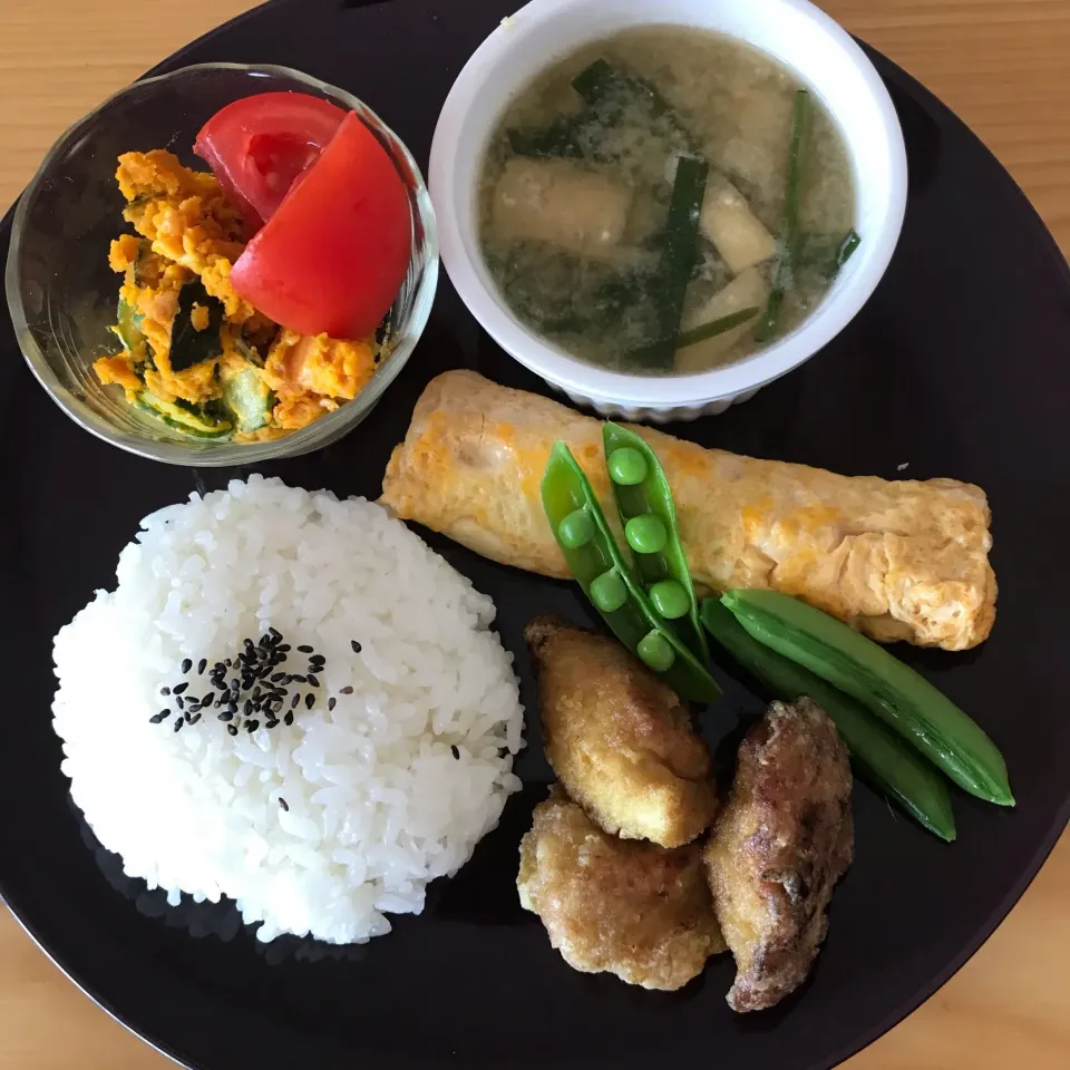 カレー風味竜田(〃´o｀)お昼ご飯|サチャンさん