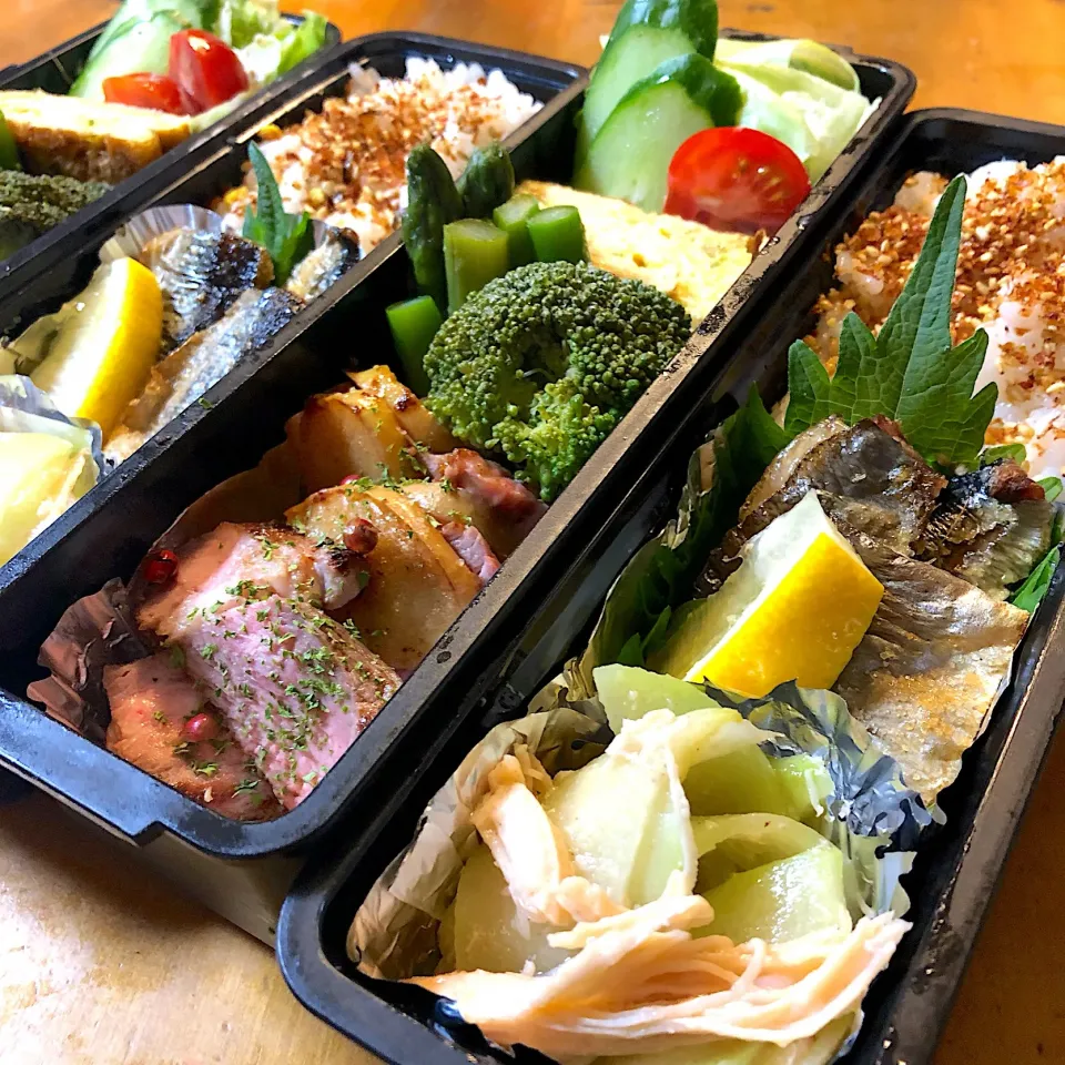 Snapdishの料理写真:今日の親父弁当！|沖縄「ピロピロ」ライフさん