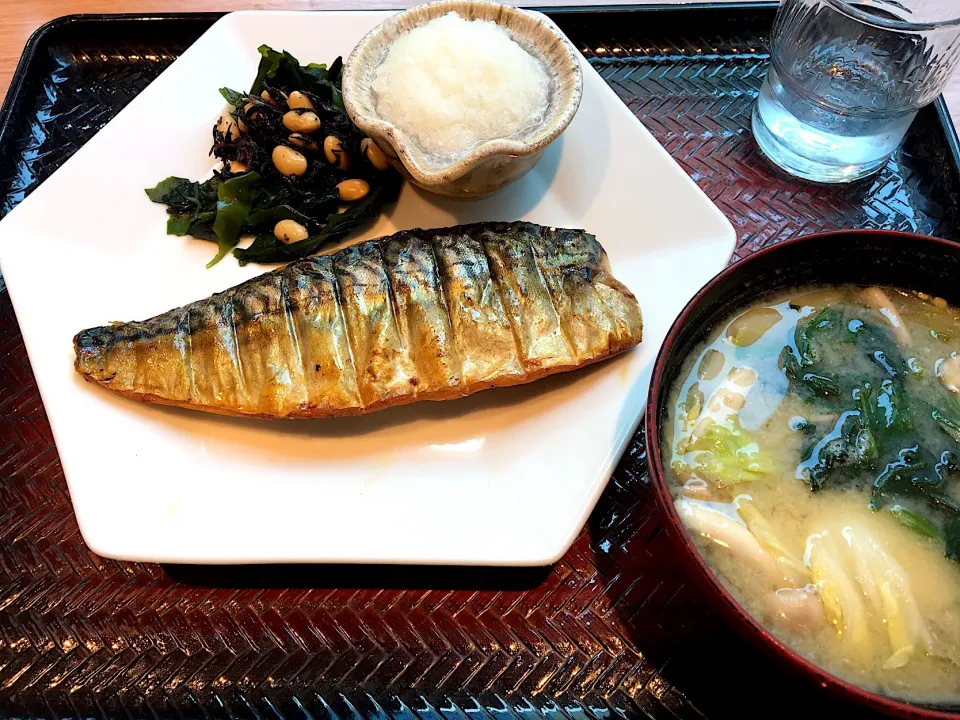 さばの炭火焼定食|ちはやさん