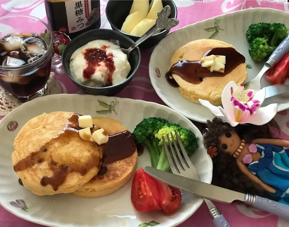 米粉と豆腐の和のパンケーキ🥞ふわふわもちもち〰|noeさん