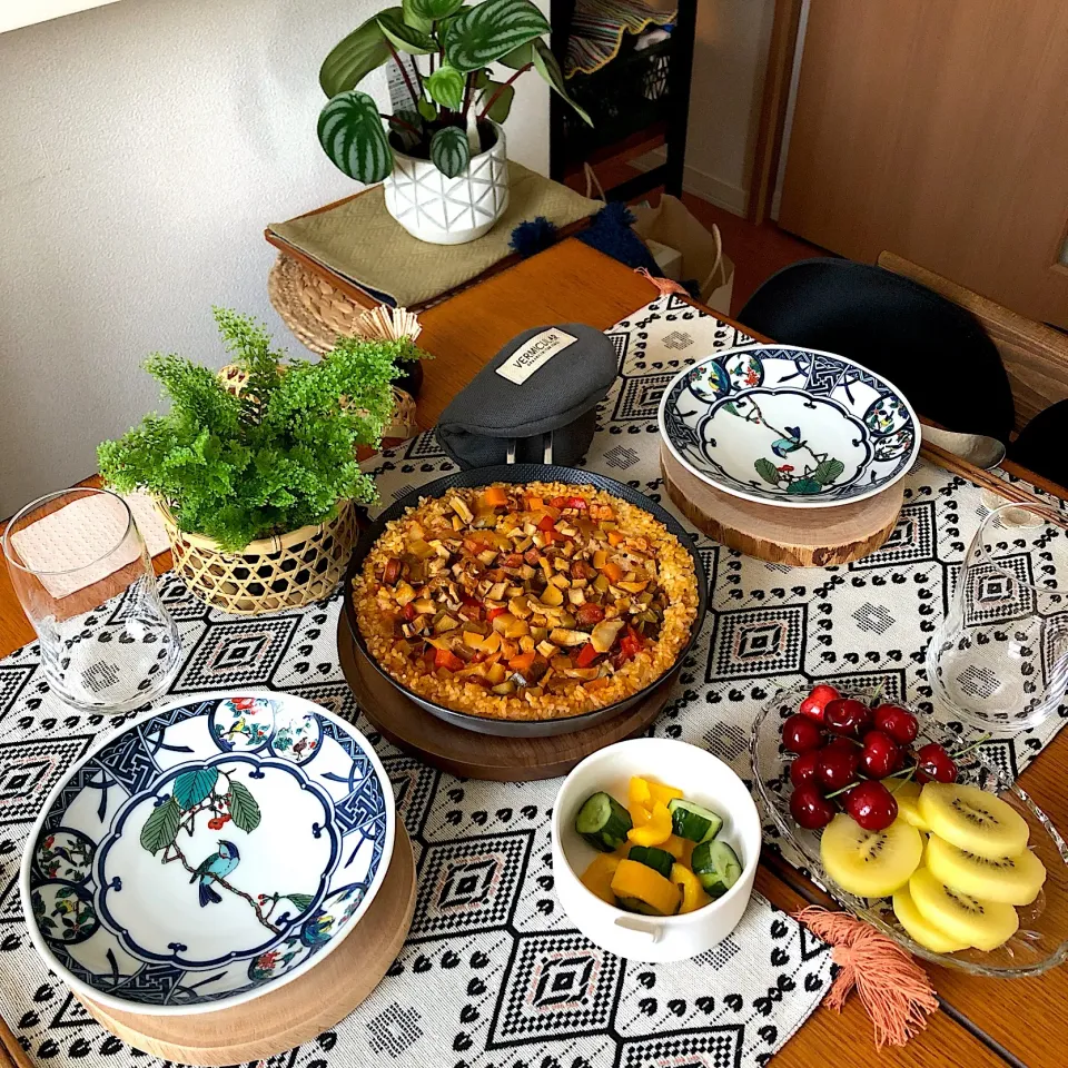 パエリア（ミニストローネ）
#アレンジ料理
  #brunch，  #breakfast|Roooriさん