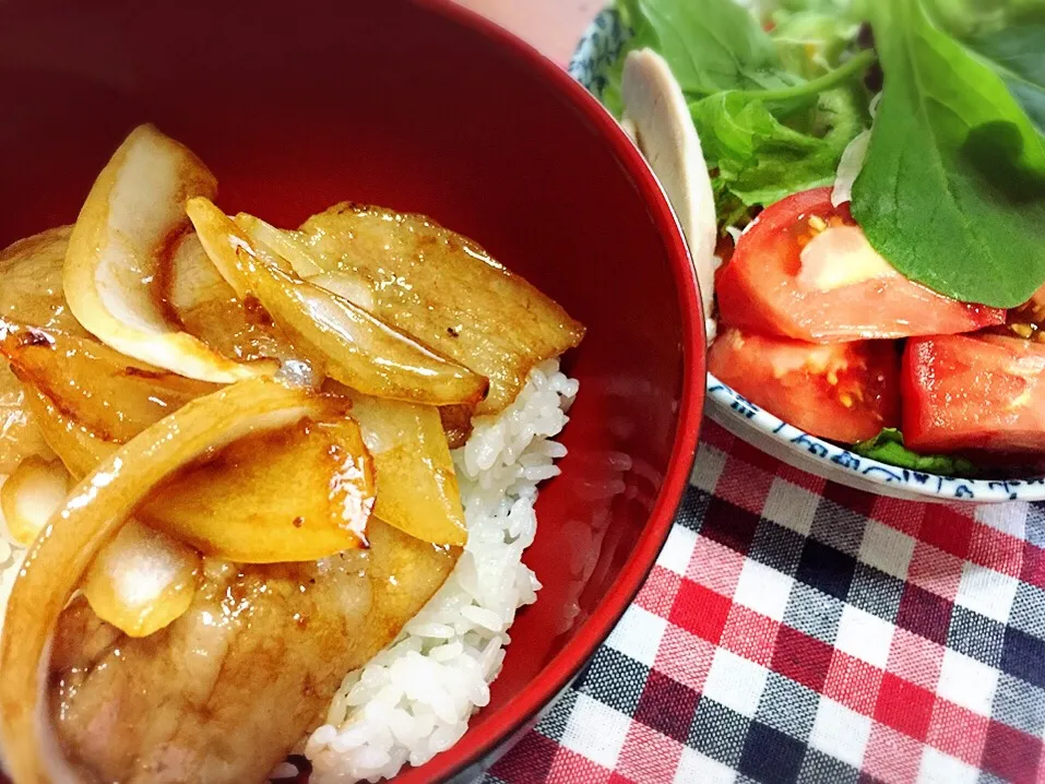 旦那作の豚丼|グリーンの丘さん