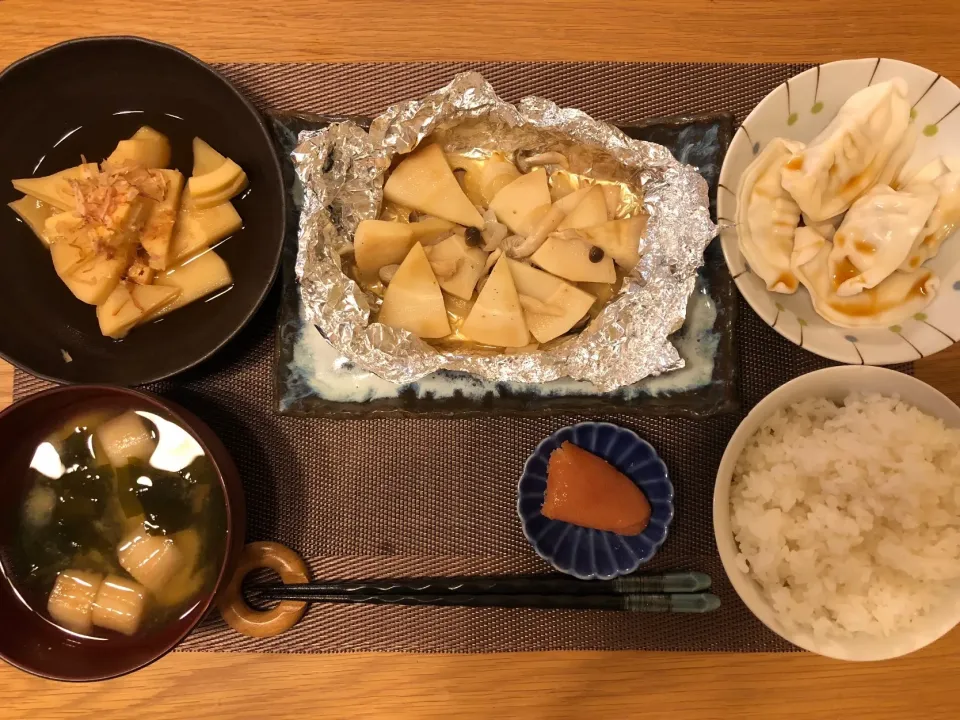 Snapdishの料理写真:筍の土佐煮、筍のホイル焼き🎋|みっくんさん