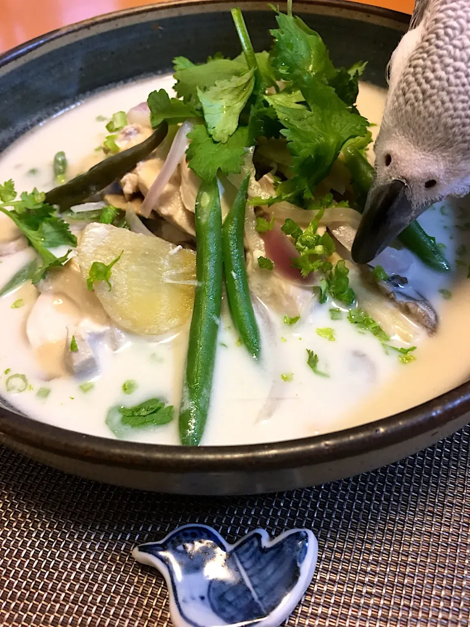 めるぼさんの料理 タイ🐘🇹🇭🥊のトムカーガイをめるぼ流アレンジ♪♪大好きな♡タイ🇹🇭のチキンのココナッツスープ💕スープの素が無くても！出汁入り味噌で♪♪めちゃ簡単(,,•д•,,) ﾝﾏ!!|MOMO-chan☻さん