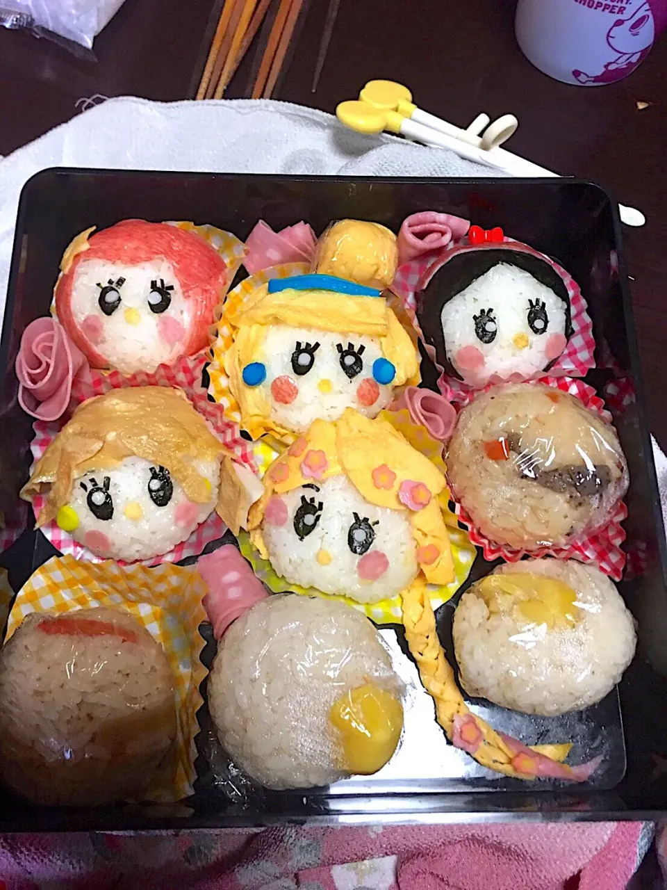 Snapdishの料理写真:プリンセスおにぎり🍙これが限界でした〜💦|ち〜さん