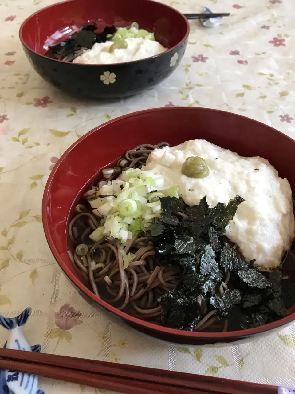 避暑飯   とろろ蕎麦|つるひめさん