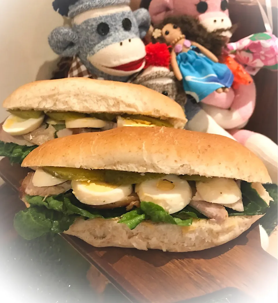 茹で卵ピクルスでスタミナサンドイッチ🥪|YOさん