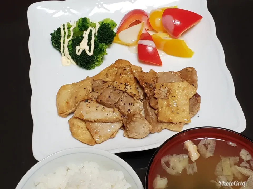 Snapdishの料理写真:豚ロースの照り焼き|Yukiさん