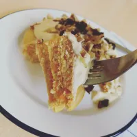 キャロットケーキ風のホットケーキ|長谷川さんさん