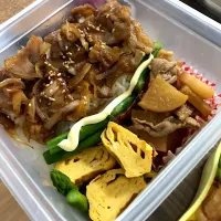 Snapdishの料理写真:焼き肉(玉ねぎ多め)弁当|Sakiさん