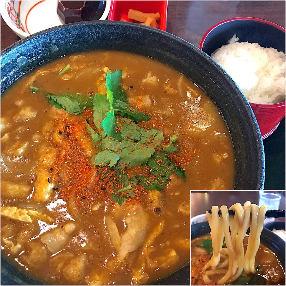 天風カレーうどん＋ご飯@湯楽の里(横須賀)|塩豚骨さん