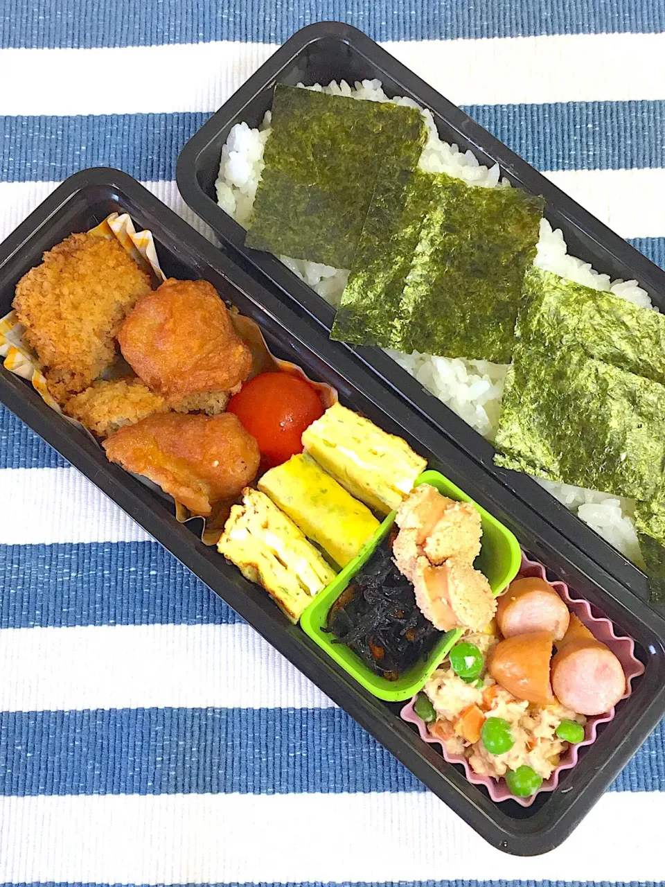 Snapdishの料理写真:5/29☆旦那☆ミックスフライ弁当|ちーさん