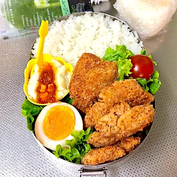 高3男子のお弁当 カリカリ唐揚げ|チャコさん