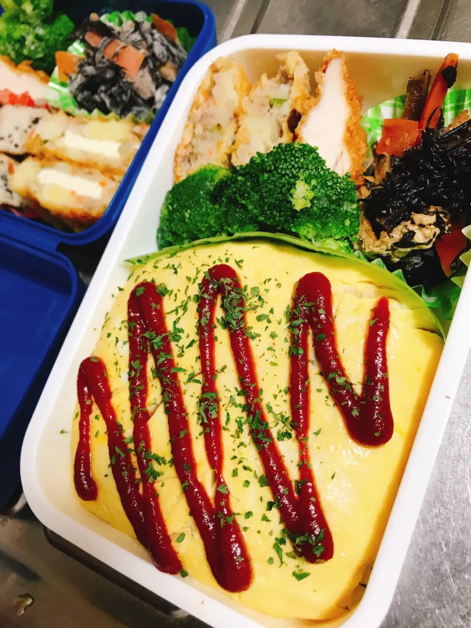 Snapdishの料理写真:オムライス弁当|りかさん