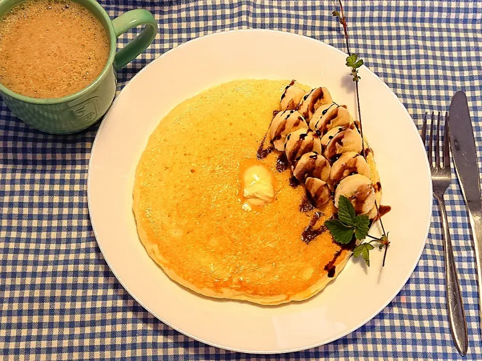 Snapdishの料理写真:次の日もかたくならないパンケーキ🍴💓|Dorothy memorable dishesさん