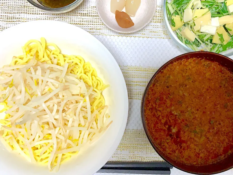 トマト🍅入りピリ辛つけ麺|ミルクさん