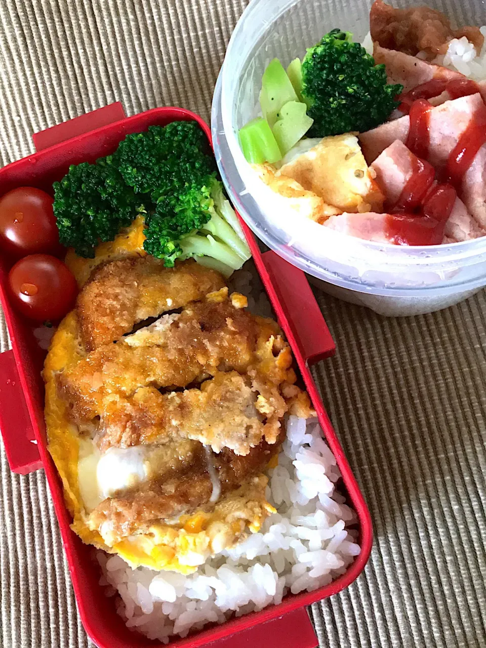 5/30 #中学生女子弁当 #母弁当 #カツ丼弁当  #コストコポークパティ|みぽりんさん