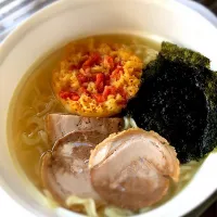 Snapdishの料理写真:天ぷらのりラーメン|パンナオコッタさん