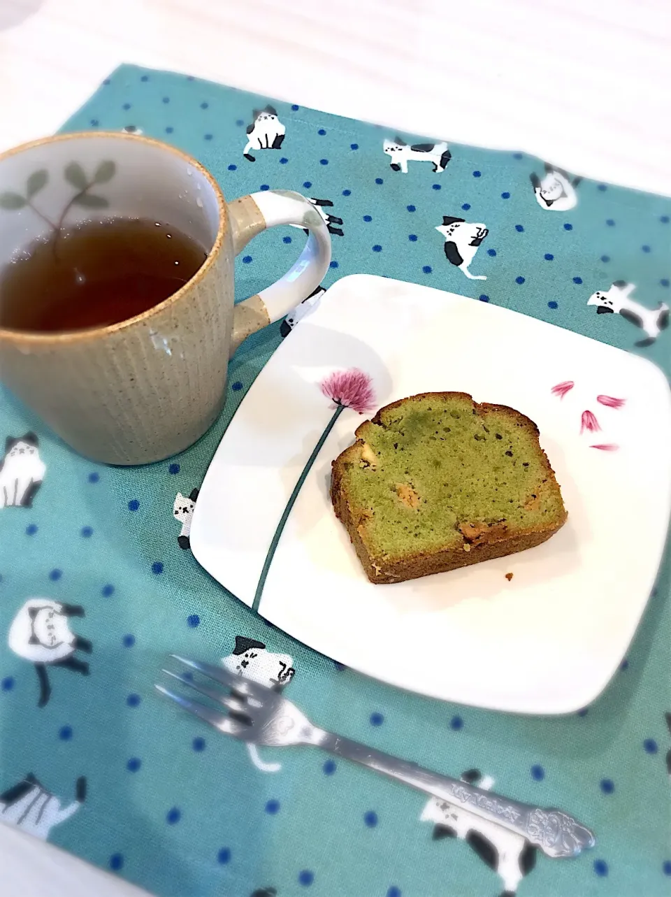 抹茶とホワイトチョコのパウンドケーキ|キヨさん