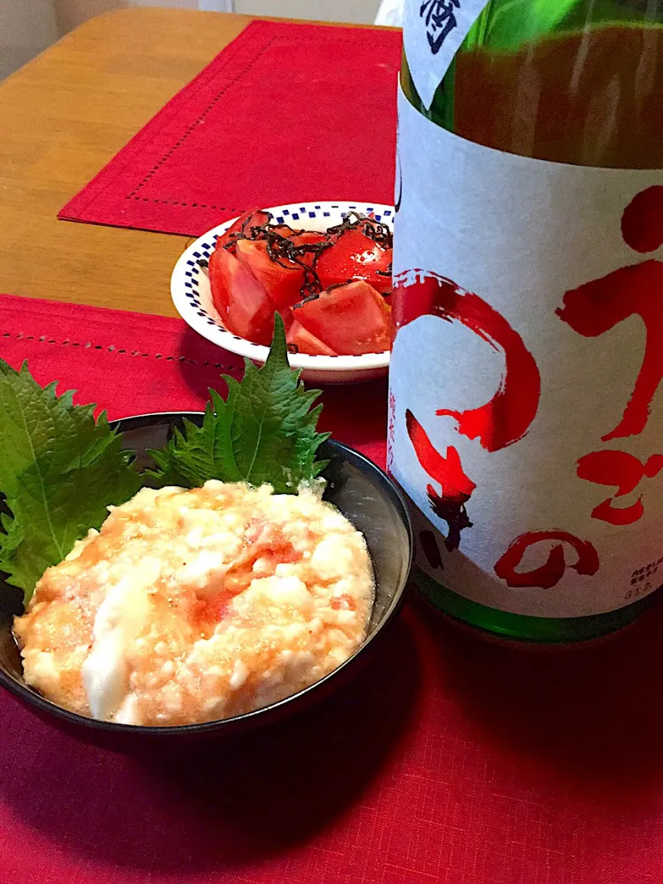 Snapdishの料理写真:たたき山芋の明太和え
広島のお酒🍶雨後の月|おかちさん