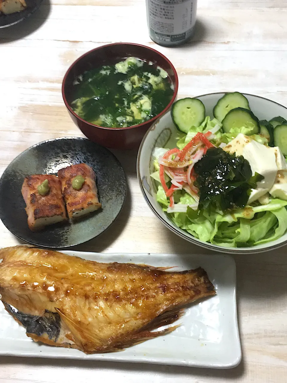 赤魚焼き、豆腐ベーコン|あんどうさん