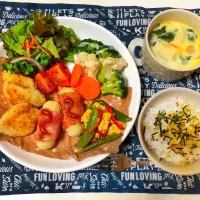 Snapdishの料理写真:ワンプレートご飯|aoirohaさん