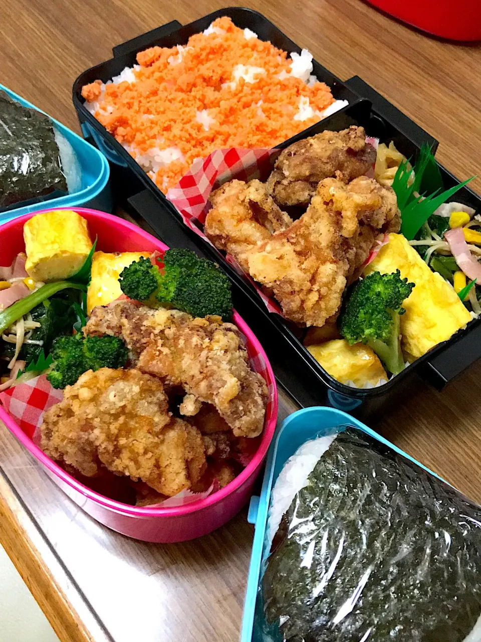 Snapdishの料理写真:高１・社会人男子弁当♡鶏からあげ|utaさん