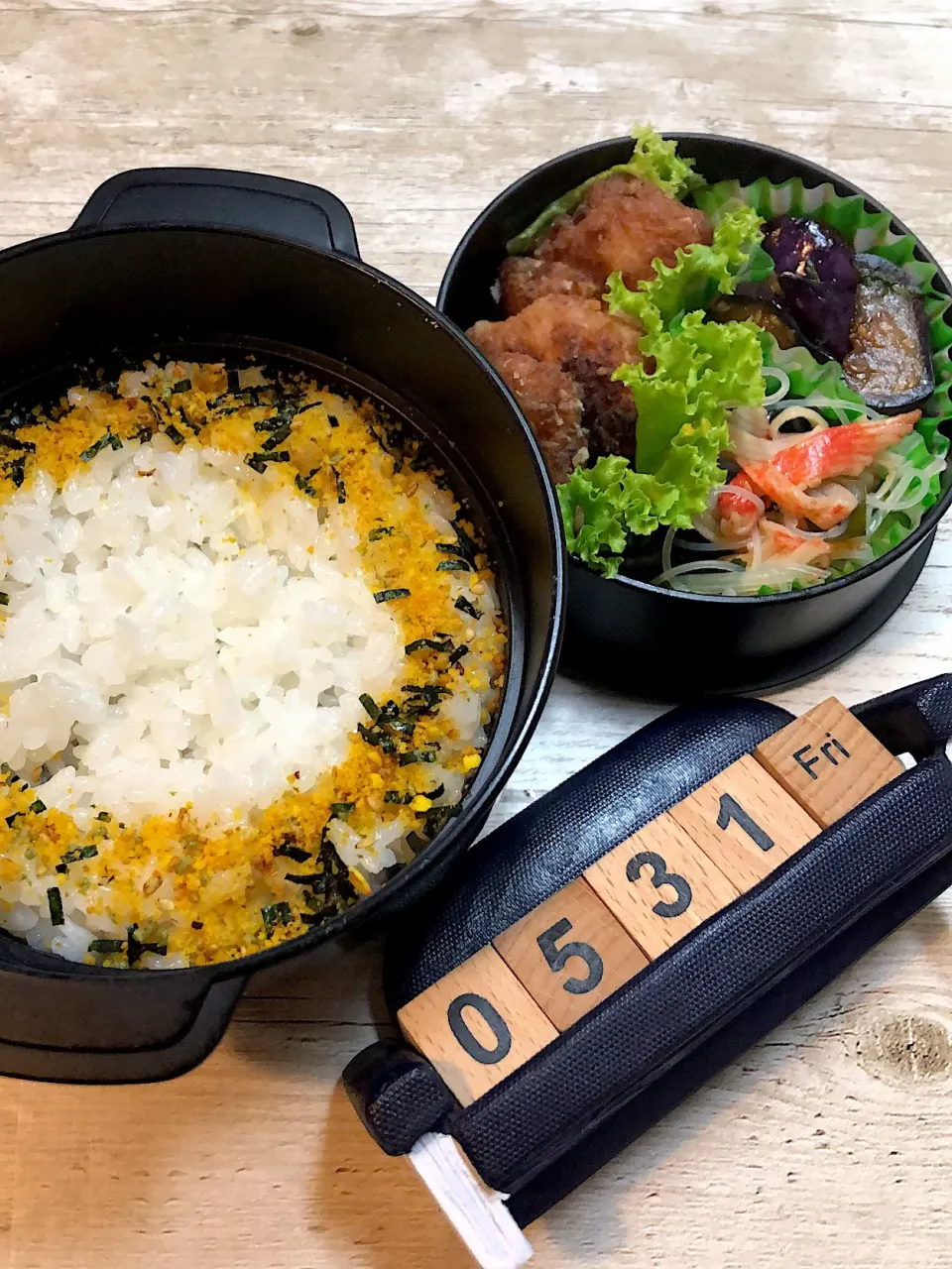 Snapdishの料理写真:鶏から弁当☆5/31 #中学生男子弁当|yu-co☆さん