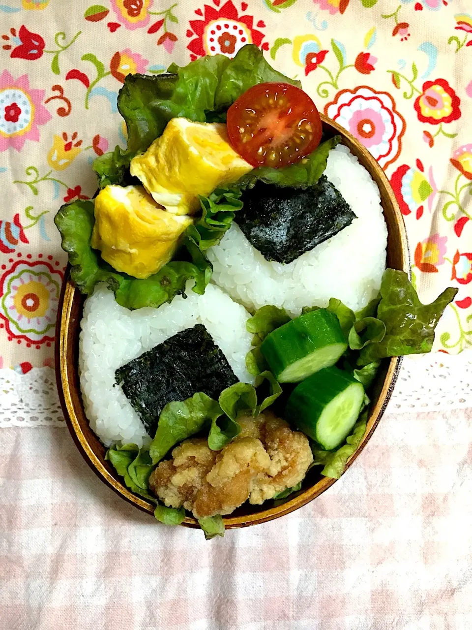 年長さん弁当18日目 #わっぱ弁当  #年長さん弁当  #野田琺瑯  #おにぎり弁当|チョコらんさん