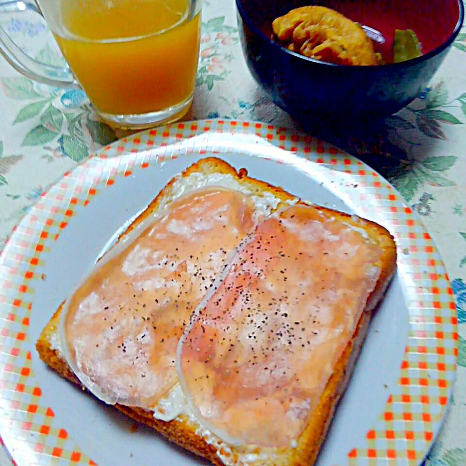 生ハムハニークリームチーズトースト|うたかた。さん