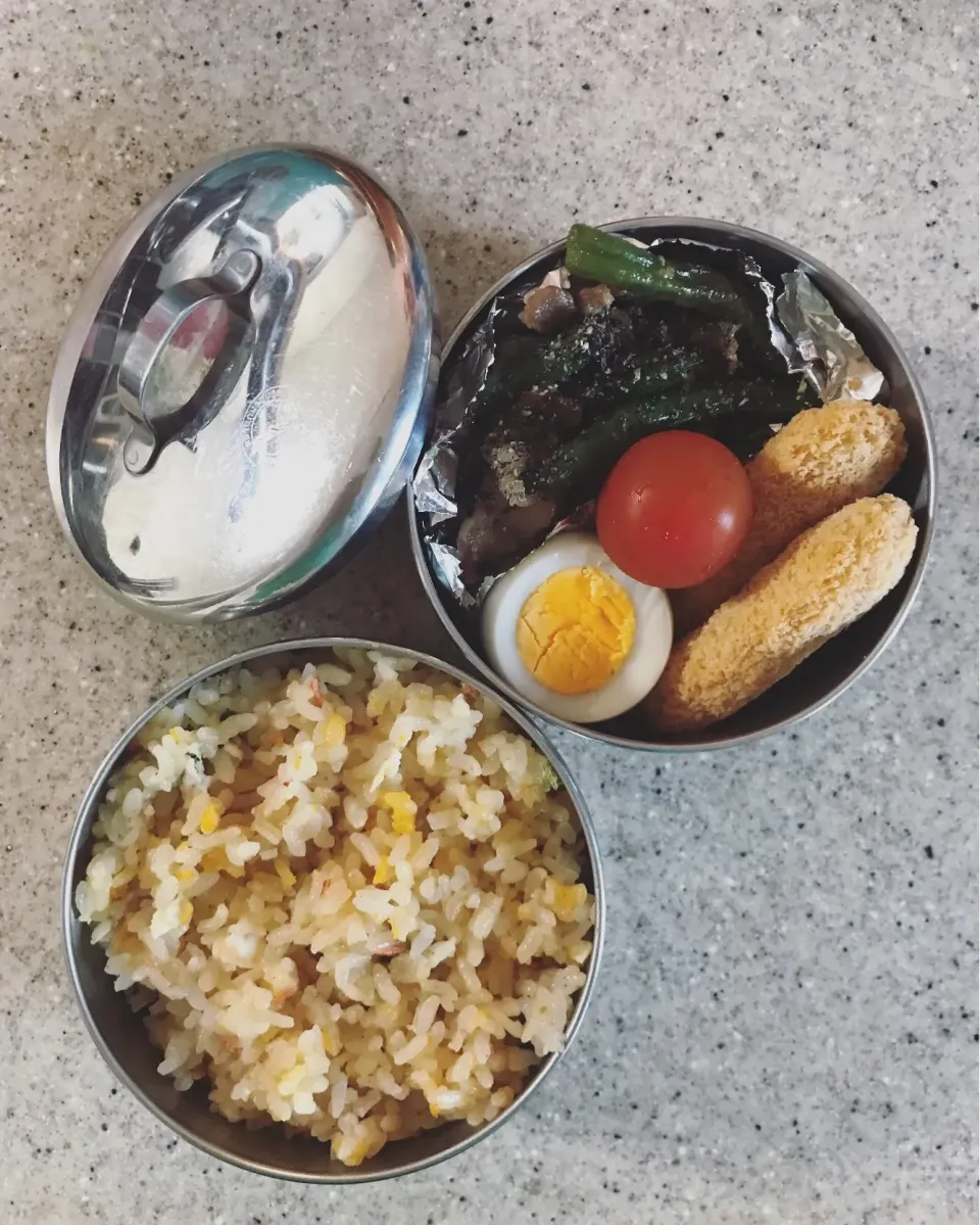 豚こまインゲンきんぴら弁当🍱
 #高校生男子弁当  #部活弁当  #お弁当  #弁当|ちっくんさん