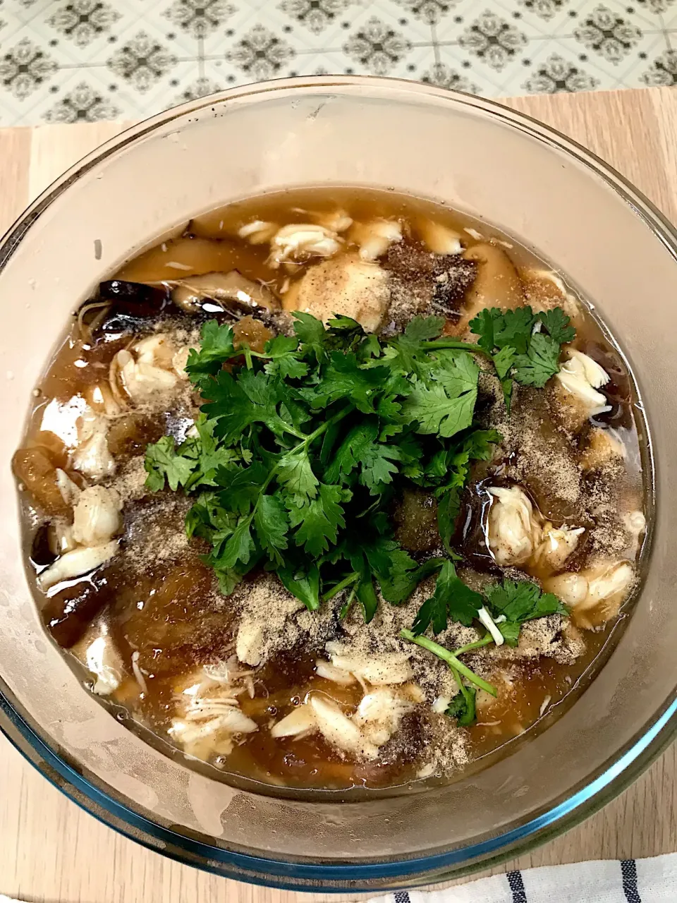 Fish maw with crab in red gravy|Anneko Jangさん