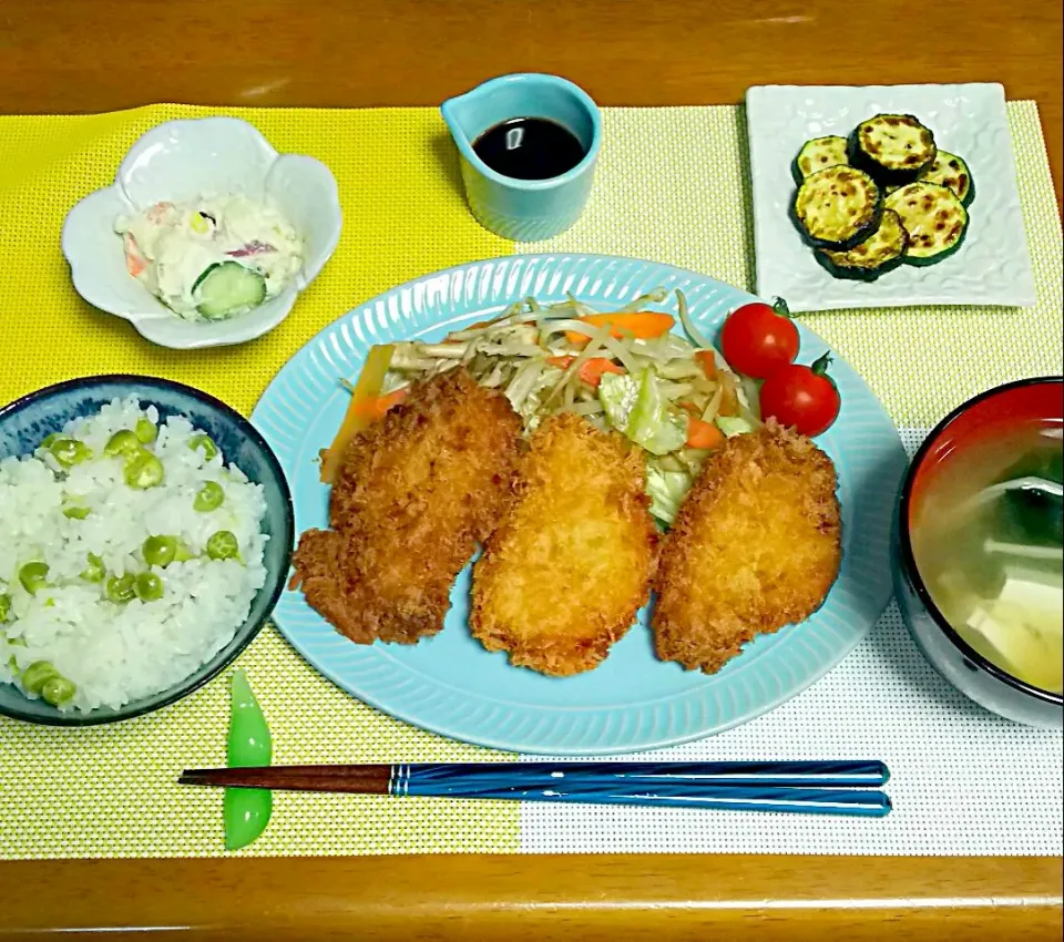 旦那さん晩ご飯🌃🍴🎵|とししいたけさん