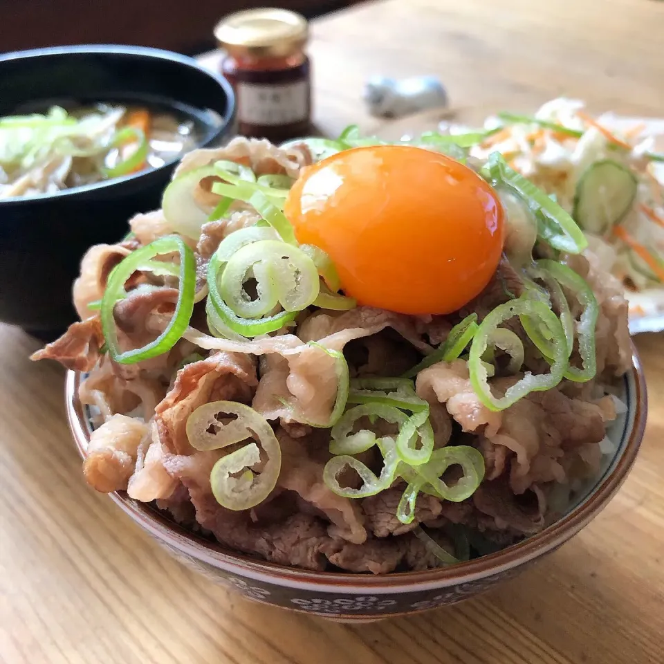 ねぎ玉牛丼|ガク魁‼︎男飯さん