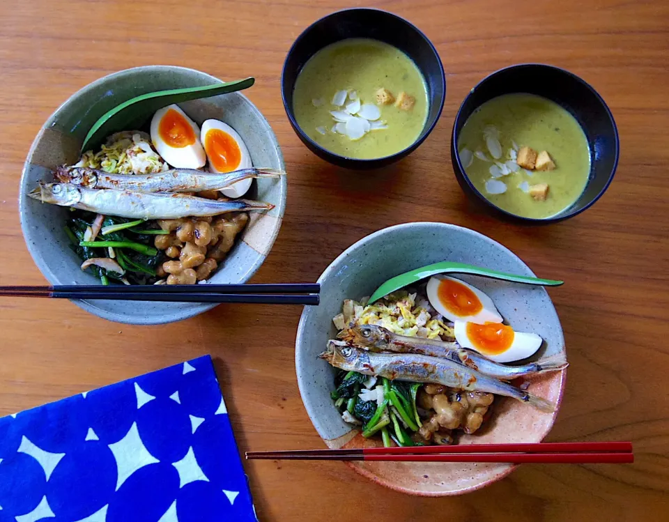 Snapdishの料理写真:残り物のせのせ丼|@chieko_tanabe_さん