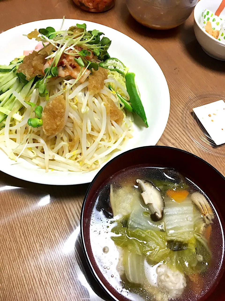 ワタクシ的冷やし中華と肉団子汁|ヨシヨシさん