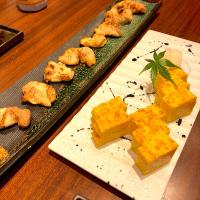 若鶏の塩焼き#卵焼き