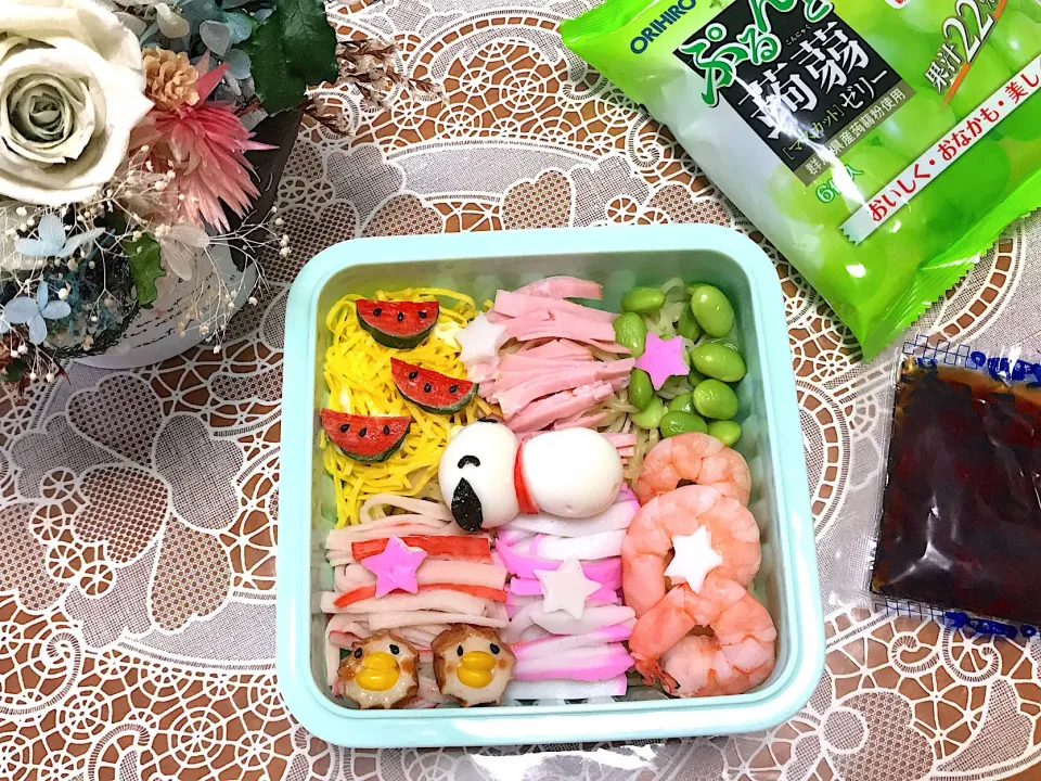 娘部活弁当は
スヌーピーの冷やし中華弁当⭐️

 #デコ弁  #娘部活弁当  #中学生女子弁当  #娘のお弁当  #中学生弁当  #冷やし中華弁当  #キャラ弁  #キャラクター  #スヌーピー #スヌーピー弁当|makoさん