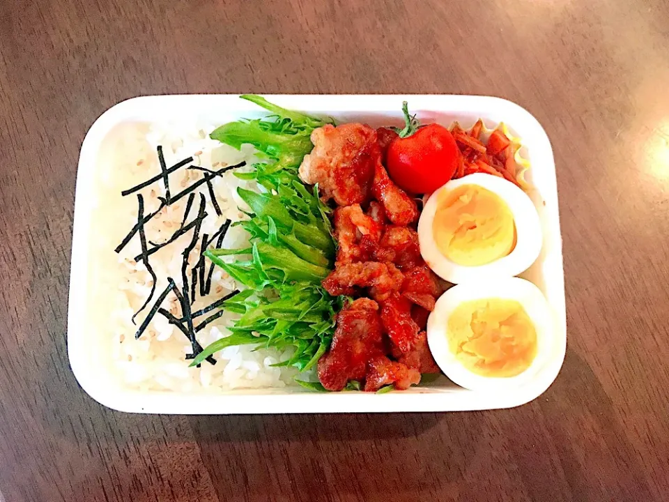 #お弁当#ヤンニョムポーク#ヤンニョムポーク丼弁当|shihoさん