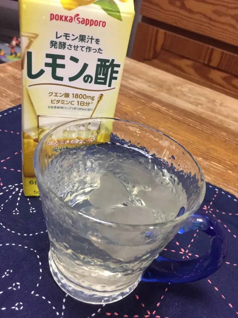 Snapdishの料理写真:レモンの酢氷でWレモンの酢ジュース🍋|❁︎na--na❁︎Nさん