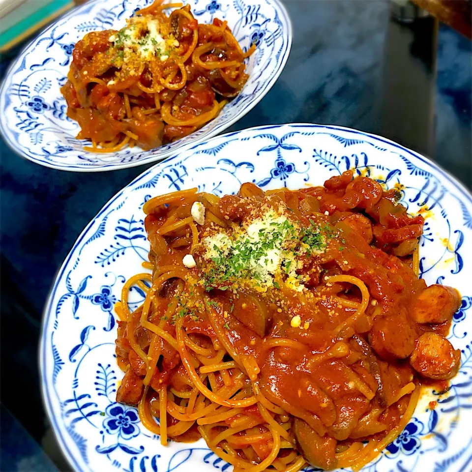 トマトと茄子のパスタ🍝|mogumogu1.11さん