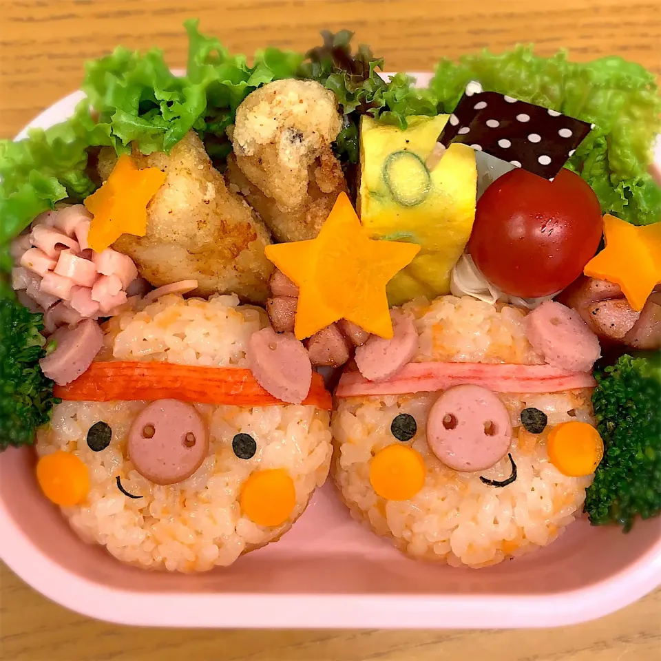 Snapdishの料理写真:ぶたさん お弁当

#運動会
 #キャラ弁 
 #ぶたさん|wasabiさん